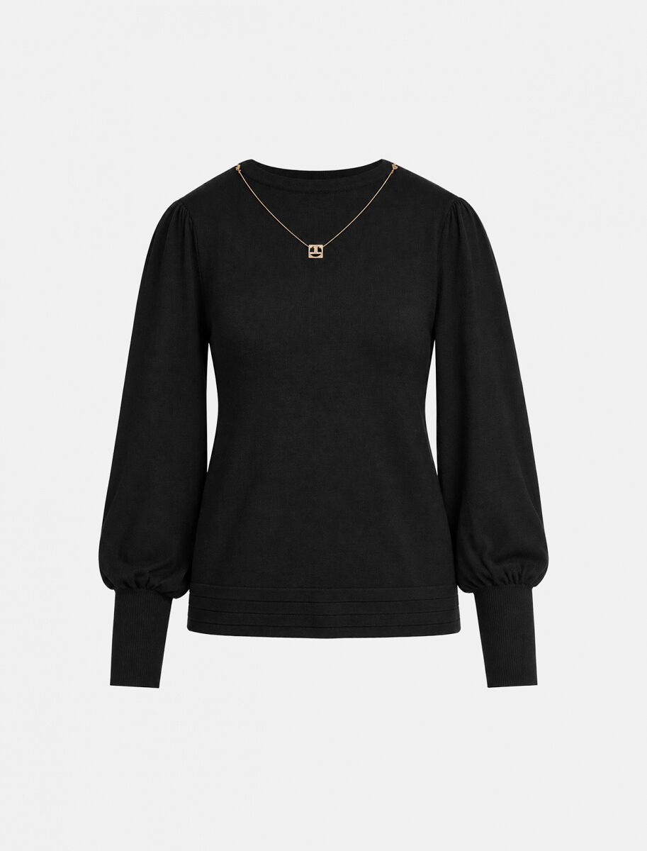 Μπλούζα λεπτής πλέξης με κολιέ LYNNE FW26-27