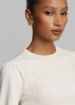 Knitted blouse with lace LYNNE FW26-27 - Image 3