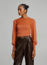 Knitted blouse with lace LYNNE FW26-27 - Image 5