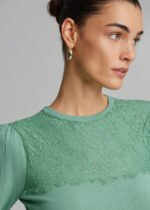 Knitted blouse with lace LYNNE FW26-27 - Image 3