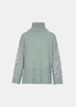 Sweater with applique embroidery on the sleeves LYNNE FW26-27