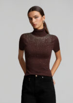 Knitted turtleneck blouse with hot fix LYNNE FW26-27 - Image 4
