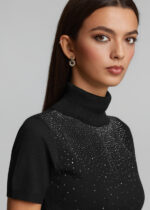 Knitted turtleneck blouse with hot fix LYNNE FW26-27 - Image 3