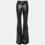 Flared trousers with a leather croco look LYNNE FW26-27