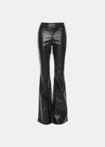 Flared trousers with a leather croco look LYNNE FW26-27