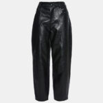 Ψηλόμεσο barell παντελόνι σε δερμάτινη όψη LYNNE FW26-27