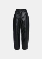 Ψηλόμεσο barell παντελόνι σε δερμάτινη όψη LYNNE FW26-27