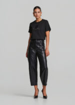 Ψηλόμεσο barell παντελόνι σε δερμάτινη όψη LYNNE FW26-27 - Image 5