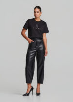 Ψηλόμεσο barell παντελόνι σε δερμάτινη όψη LYNNE FW26-27 - Image 3