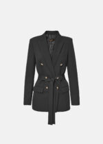 Σταυρωτό κρεπ σακάκι με ζώνη LYNNE FW26-27