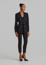 Σταυρωτό κρεπ σακάκι με ζώνη LYNNE FW26-27 - Image 2