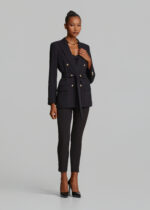 Σταυρωτό κρεπ σακάκι με ζώνη LYNNE FW26-27 - Image 4