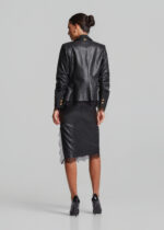 Σακάκι με δερμάτινη όψη και δαντέλα LYNNE FW26-27 - Image 4