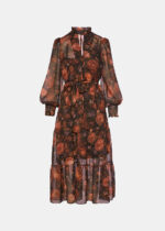 Εμπριμέ μίντι φόρεμα από μουσελίνα LYNNE FW26-27