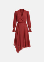 Μίντι κρουαζέ φόρεμα με βολάν LYNNE FW26-27