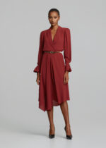 Μίντι κρουαζέ φόρεμα με βολάν LYNNE FW26-27 - Image 3