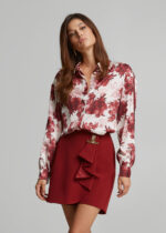 Εμπριμέ πουκάμισο με έντονα μανίκια LYNNE FW26-27 - Image 5