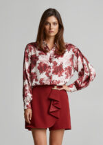 Εμπριμέ πουκάμισο με έντονα μανίκια LYNNE FW26-27 - Image 4