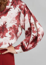 Εμπριμέ πουκάμισο με έντονα μανίκια LYNNE FW26-27 - Image 3