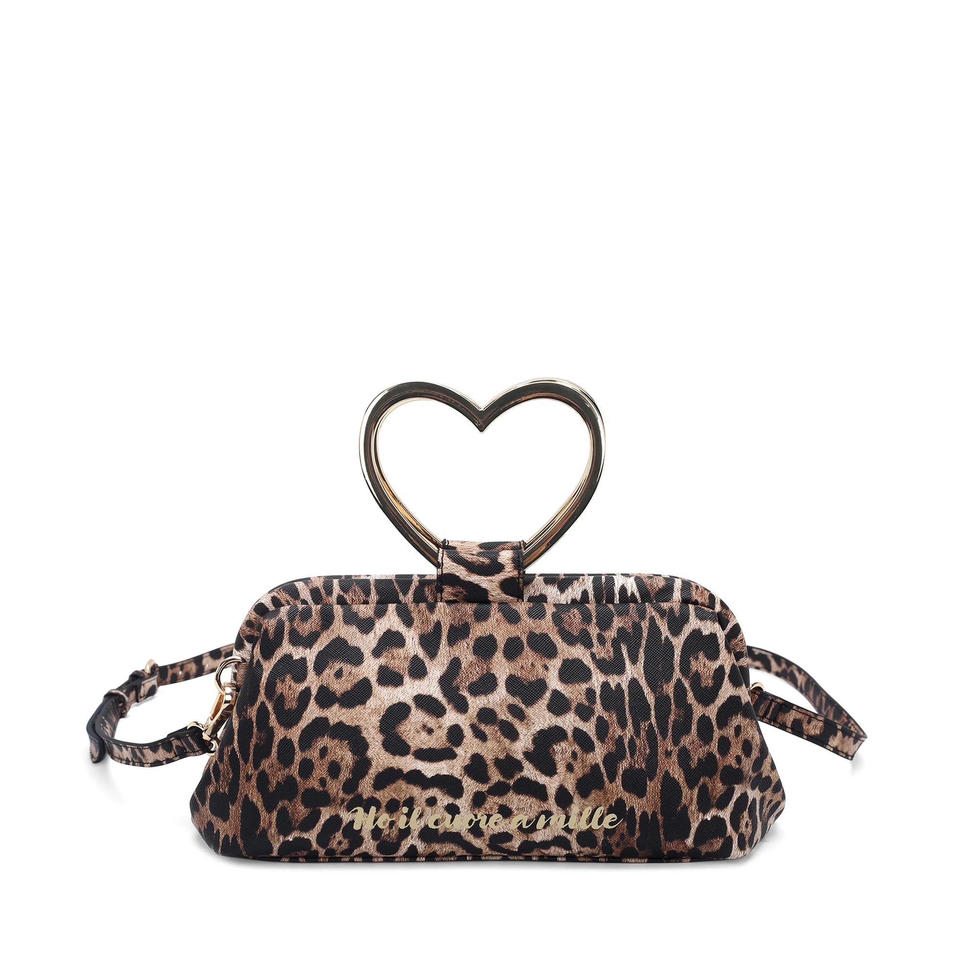 1 Μικρή τσάντα ώμου Venezia με χερούλι σε σχήμα καρδιάς LE PANDORINE FW26-27 - Image 1