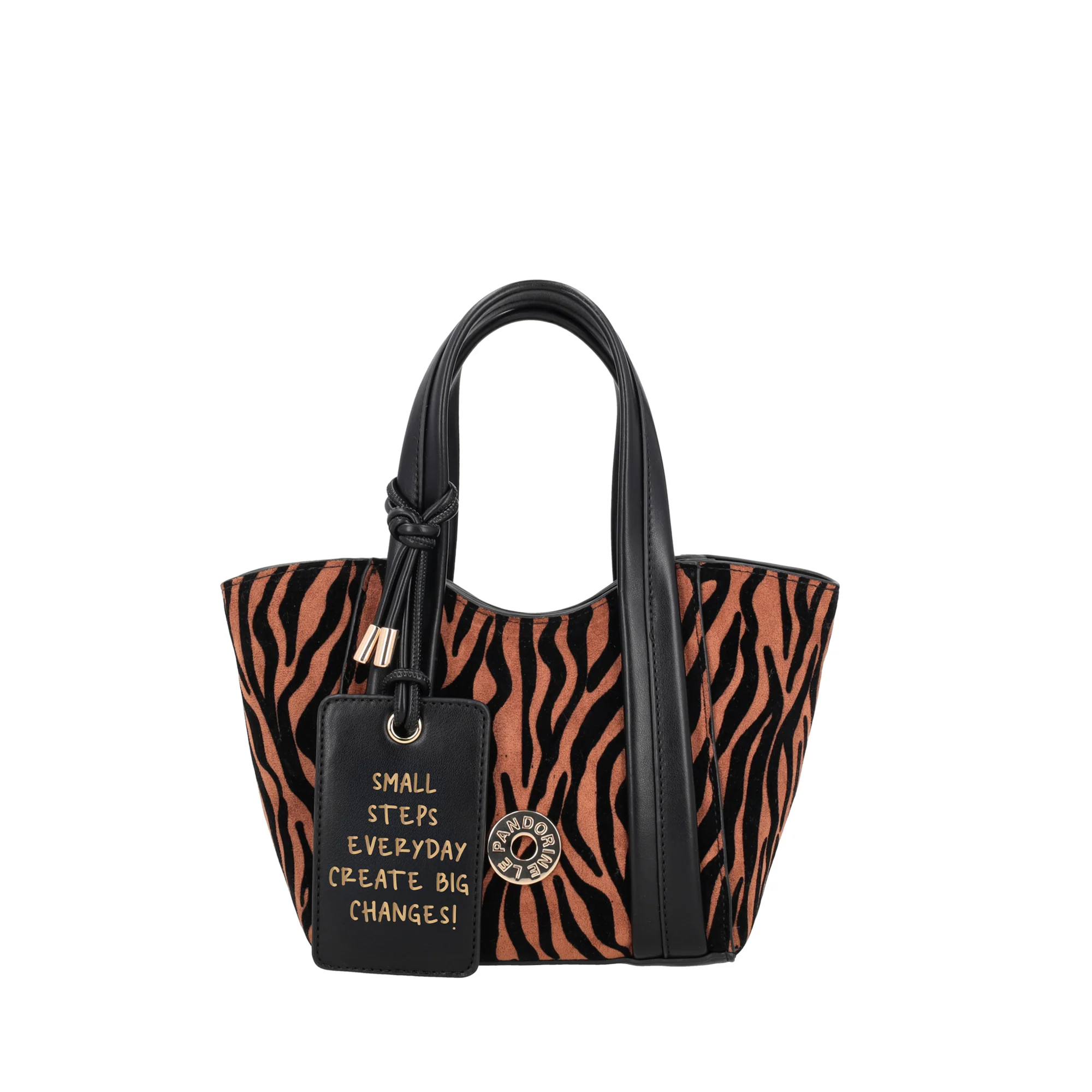 1 Vicky mini handbag with cowhide animal print LE PANDORINE FW26-27 - Image 1