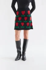 Short skirt with Cyclamen print COMPANIA FANTASTICA FW26-27