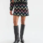 Short skirt with Skein print COMPANIA FANTASTICA FW26-27