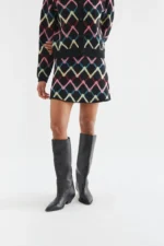 Short skirt with Skein print COMPANIA FANTASTICA FW26-27