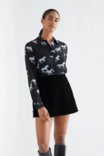 Πουκάμισο με στάμπα αλόγου COMPANIA FANTASTICA FW26-27