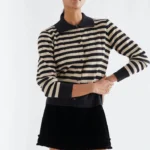 Πλεκτή ζακέτα με ρίγες COMPANIA FANTASTICA FW26-27