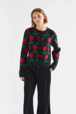 Ζακέτα με κυκλάμινο σχέδιο COMPANIA FANTASTICA FW26-27