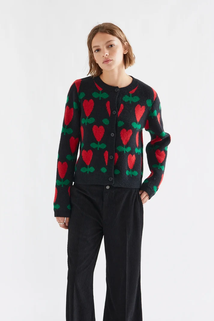 1 Ζακέτα με κυκλάμινο σχέδιο COMPANIA FANTASTICA FW26-27 - Image 1