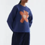 Πλεκτό πουλόβερ με τύπωμα αρκούδας COMPANIA FANTASTICA FW26-27