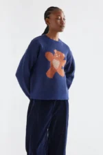 Πλεκτό πουλόβερ με τύπωμα αρκούδας COMPANIA FANTASTICA FW26-27