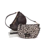 Sidney shoulder bag dark brown color LE PANDORINE FW26-27 - Image 4