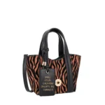 Vicky shoulder bag with black animal print LE PANDORINE FW26-27 - Image 2