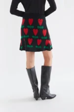 Short skirt with Cyclamen print COMPANIA FANTASTICA FW26-27 - Image 6