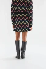 Short skirt with Skein print COMPANIA FANTASTICA FW26-27 - Image 6