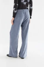 Ανοιχτό μπλε βελούδινο παντελόνι COMPANIA FANTASTICA FW26-27 - Image 6