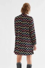 Short dress with Skein print COMPANIA FANTASTICA FW26-27 - Image 6
