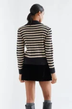 Πλεκτή ζακέτα με ρίγες COMPANIA FANTASTICA FW26-27 - Image 5