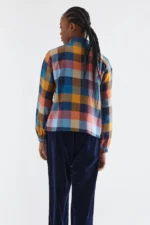 Πολύχρωμο καρό πουκάμισο από 100% βαμβάκι COMPANIA FANTASTICA FW26-27 - Image 5