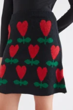 Short skirt with Cyclamen print COMPANIA FANTASTICA FW26-27 - Image 5