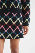 Short skirt with Skein print COMPANIA FANTASTICA FW26-27 - Image 5
