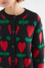 Ζακέτα με κυκλάμινο σχέδιο COMPANIA FANTASTICA FW26-27 - Image 5
