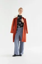 Ανοιχτό μπλε βελούδινο παντελόνι COMPANIA FANTASTICA FW26-27 - Image 4