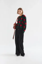 Ζακέτα με κυκλάμινο σχέδιο COMPANIA FANTASTICA FW26-27 - Image 4