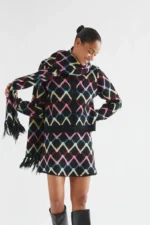 Short skirt with Skein print COMPANIA FANTASTICA FW26-27 - Image 3
