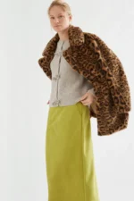 Camel cardigan with tie-up buttons COMPANIA FANTASTICA FW26-27 - Image 3