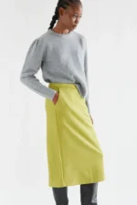 Μίντι φούστα από σουέτ COMPANIA FANTASTICA FW26-27 - Image 3